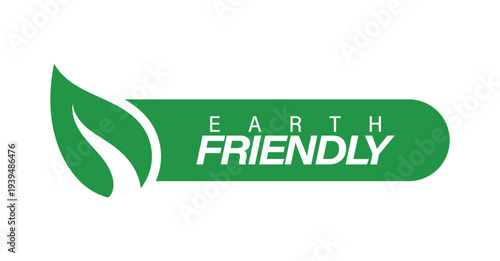 Pure and fresh green tag with leaf graphic for organic drinks and healthy agricultural produce