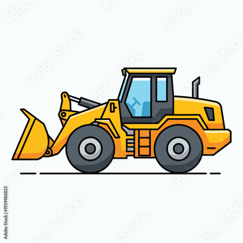Yellow Front End Loader