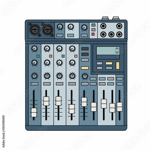 Professional Audio Mixing Console Equipment.