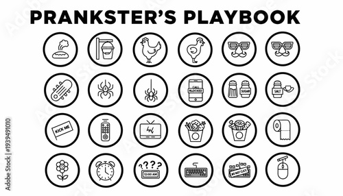 Prankster's Playbook Icons - Funny Pranks and Jokes Collection