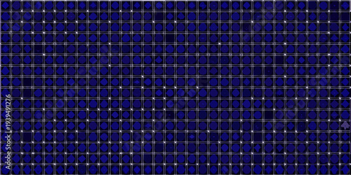 A dark blue grid pattern with small diamond shaped openings