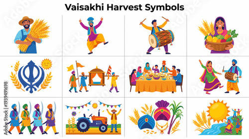 Vaisakhi Harvest Festival Celebration Symbols Sikh Culture
