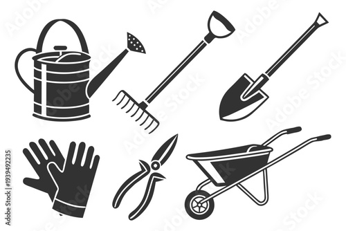 Set of garden tools