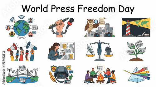 World Press Freedom Day Collage - Freedom of Information