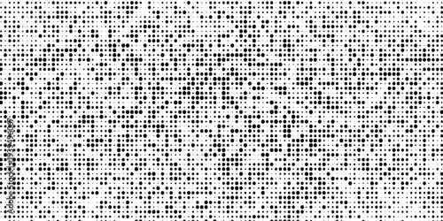 Dot grid pattern vector illustration. Simple black white point background with small and large polka dots
