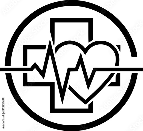 3d illustration of a medical heartbeat pulse line on a web button symbol representing a business growth success concept and the sign of life