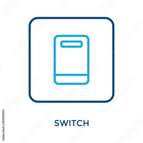 Switch Icon Outline Color Style. Vector Illustration For Graphic Design