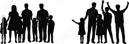 Flat vector illustration of professional business people analyzing digital data charts and artificial intelligence technology for modern corporate growth success