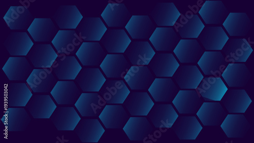Abstract cube hexagon shape background. Digital technology concept  Abstract hexagonal background.