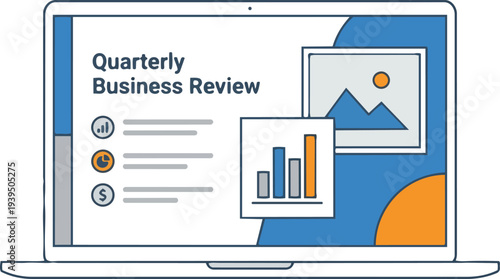 Professional Presentation Slide Mockup Illustration Featuring Blank Screen Placeholder For Custom Content Creative Pitch Deck Layout And Modern Corporate Business Seminar Conference Isolated