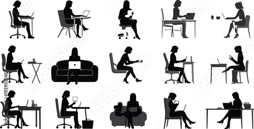 Modern flat vector illustration of professional business people collaborating on digital strategy and financial growth for corporate web design projects.