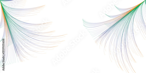 color fractal pattern　2D rendering