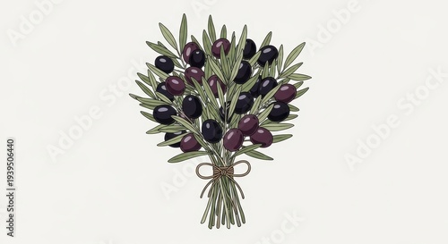 Olive Branch Bouquet - A Symbol of Peace and Abundance.