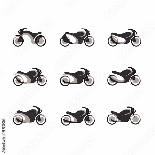 Motorcycle Rotation Icons
