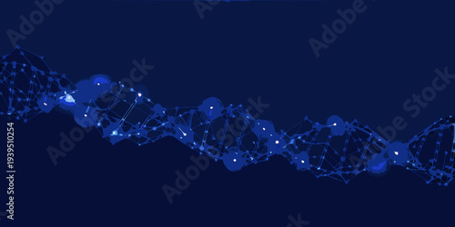 Abstract representation of a digital network or data connection