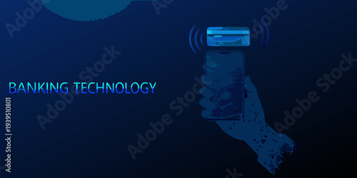 Digital banking and contactless payments using a smartphone and credit card
