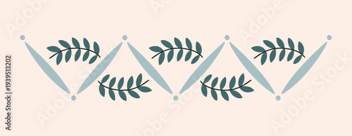 Vector illustration of a seamless frieze, classical architectural ornament with floral motifs. Stucco fragment. For textile design, wallpaper patterns, invitations design and packaging projects.