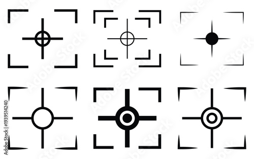 Camera User Interface Overlay – Vector Screen Frame for Professional Photography & Videography