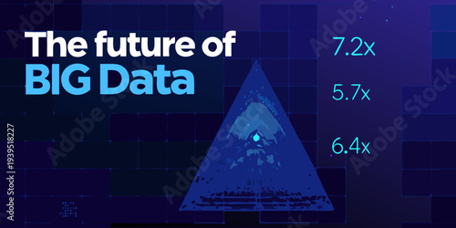 The future of big data with increasing multipliers illustrated graphically