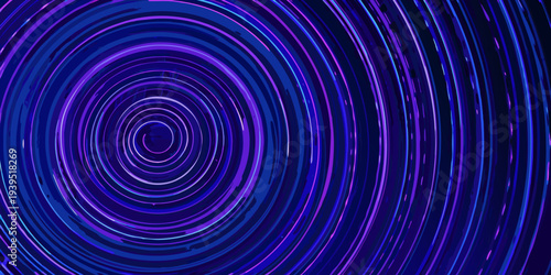Vibrant concentric circles create a hypnotic swirling vortex effect