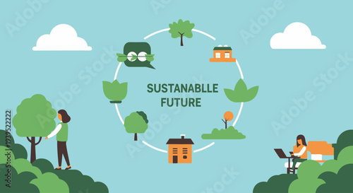 Sustainable Development Concept Art