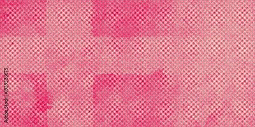 off-center wide cross of halftone dots and grunge in red / orange-red