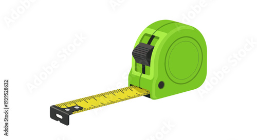 Green Measuring Tape Tool