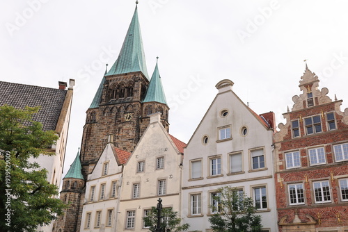 Blick in die Altstadt von Warendorf in Nordrhein-Westfalen	
