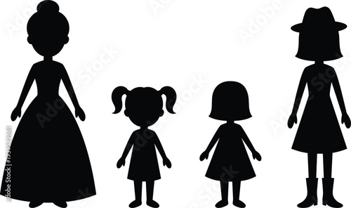 Black Minimalist Warning Icons Set Featuring Skull Crossbones, Fire Flames, Industrial Hazard Signs, Safety Pictograms, Cleaning Tools, and Family Member Silhouettes Isolated Vector