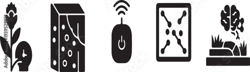 Black and white wildlife habitat native