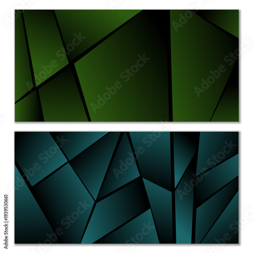 Dark polygonal abstract background with geometric shapes and fragments