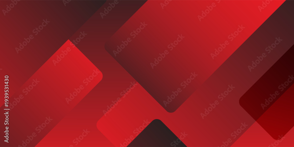 Fototapeta premium Red vector polygonal illustration, which consist of rectangles. Rectangular pattern for your business design. Geometric background in Origami style with gradient
