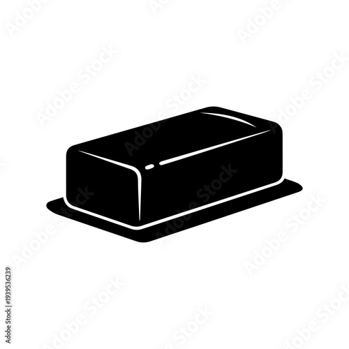 Creamy butter stick icon dairy product symbol for cooking and baking ingredient Vector illustration