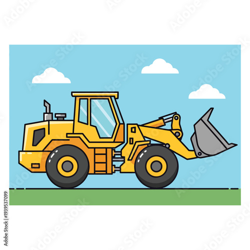 Yellow Front End Loader