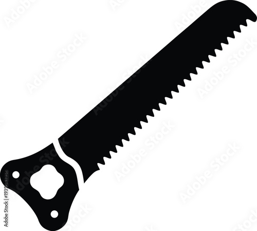 Bone Saw Surgical Silhouette Illustration