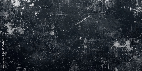 A dark blue grunge texture of rain drops on a window surface creates an old textured backdrop with light patterns and a winter sky design.