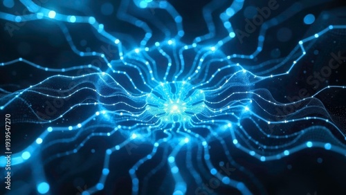 Close up image of the blues nerve center