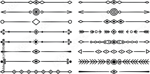  Arrow shapes lines with a vector file
