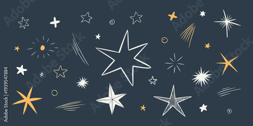 Starry night sky stars astronomy space celestial