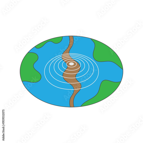  earthquake waves illustration