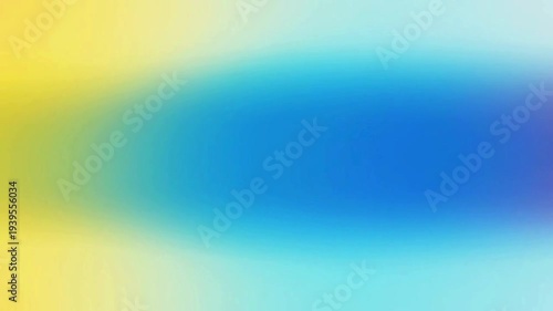 Soft abstract gradient background with a vibrant blue center blending into yellow and green hues.