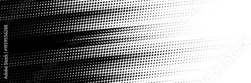 Abstract Black and White Halftone Dotted Pattern Background Gradient Vector Illustration for Comic Pop Art Style Design Element Retro Monochrome Backdrop and Texture.