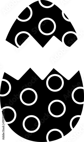 Divided Easter egg black silhouette clipart.
Two-halves Easter egg silhouette illustration.
Easter egg silhouette split vector.