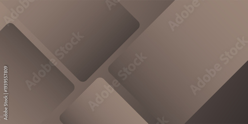 Geometric background with overlapping rectangles, featuring a smooth, brown color. The brown background has a modern, sleek texture. Dark gradient background with copy space.
