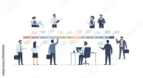 Business People Working Together Team.