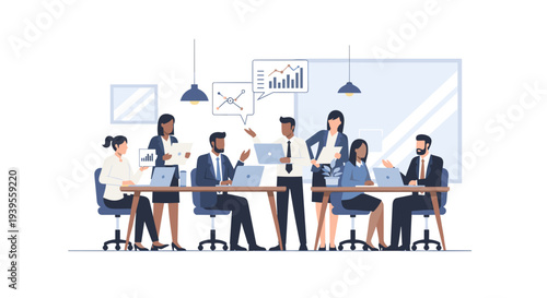 Business Team Meeting Office Discussion.