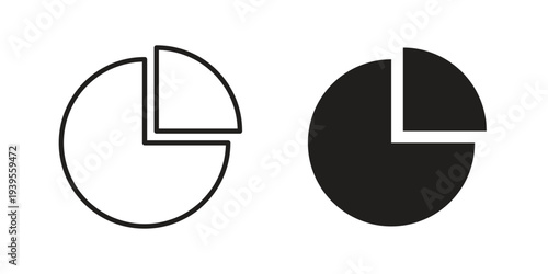 Pie chart icon collection with multiple styles. EPS10