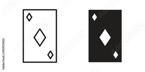 Playing cards icon collection with multiple styles. EPS10