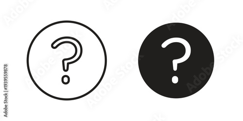 Question icon collection with multiple styles. EPS10