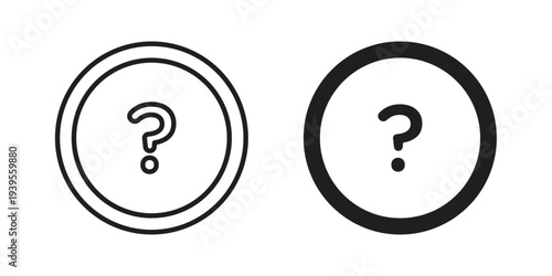 Question icon collection with multiple styles. EPS10